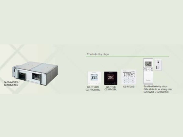 Dàn lạnh âm trần nối ống gió áp suất cao máy trung tâm Panasonic VRF